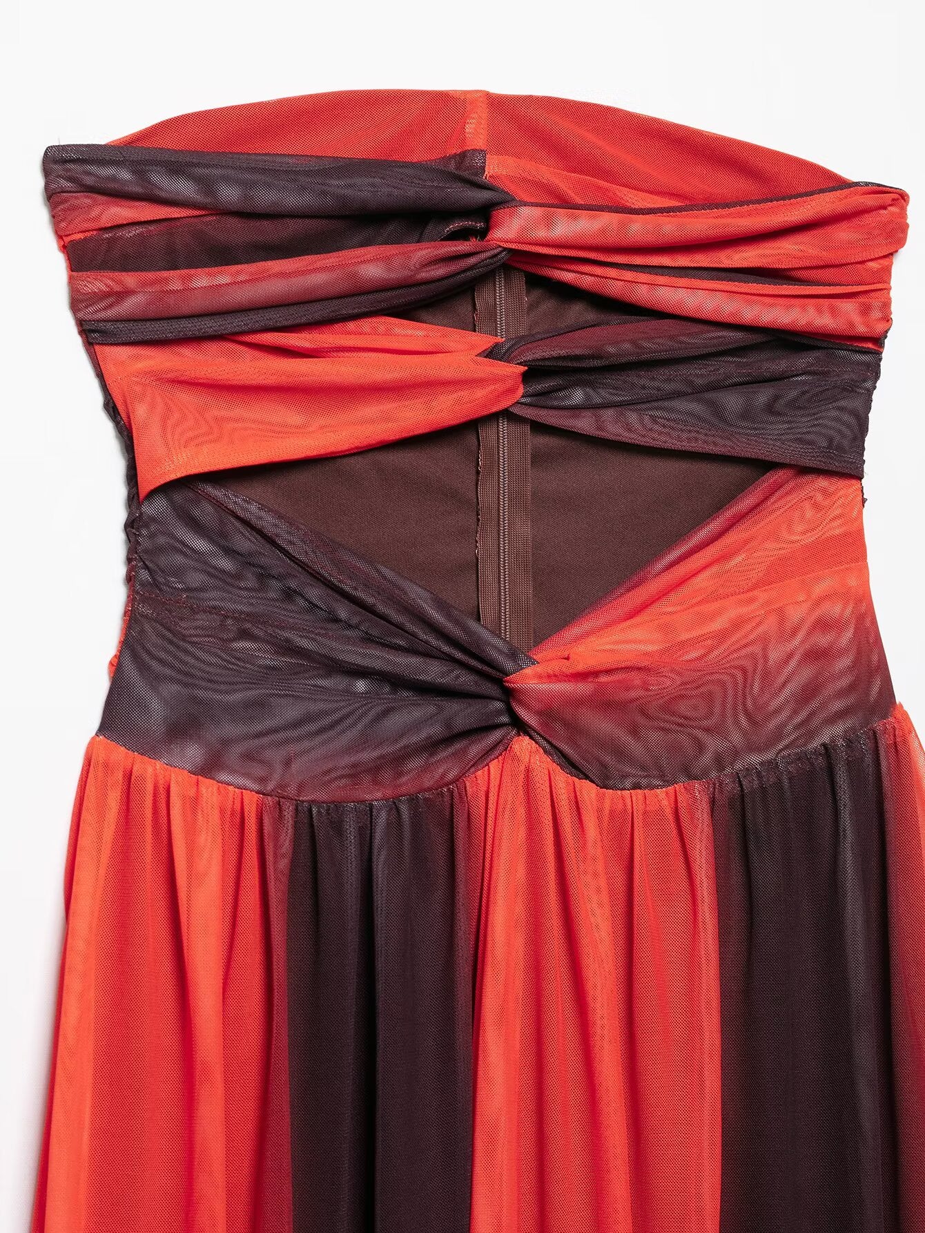 Tube Top Hollow Out Cutout Slim Fit Dress