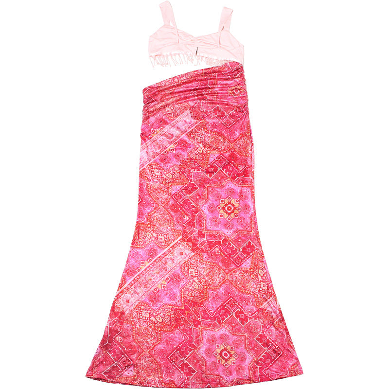 Sheath Tassel Cami Dress