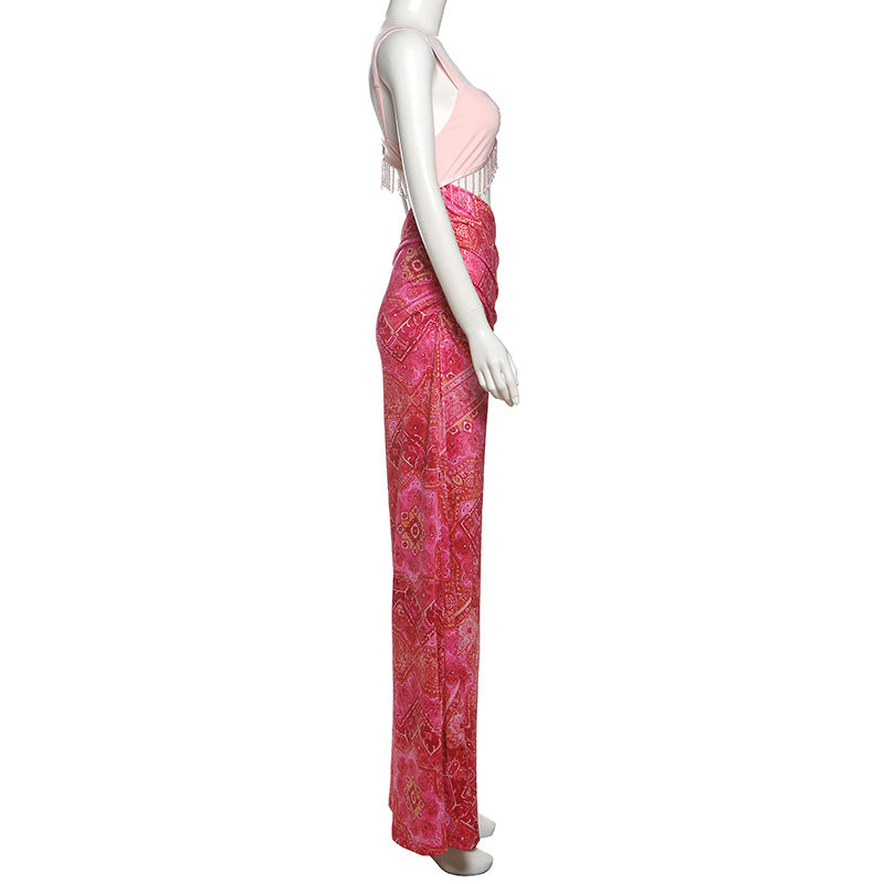 Sheath Tassel Cami Dress