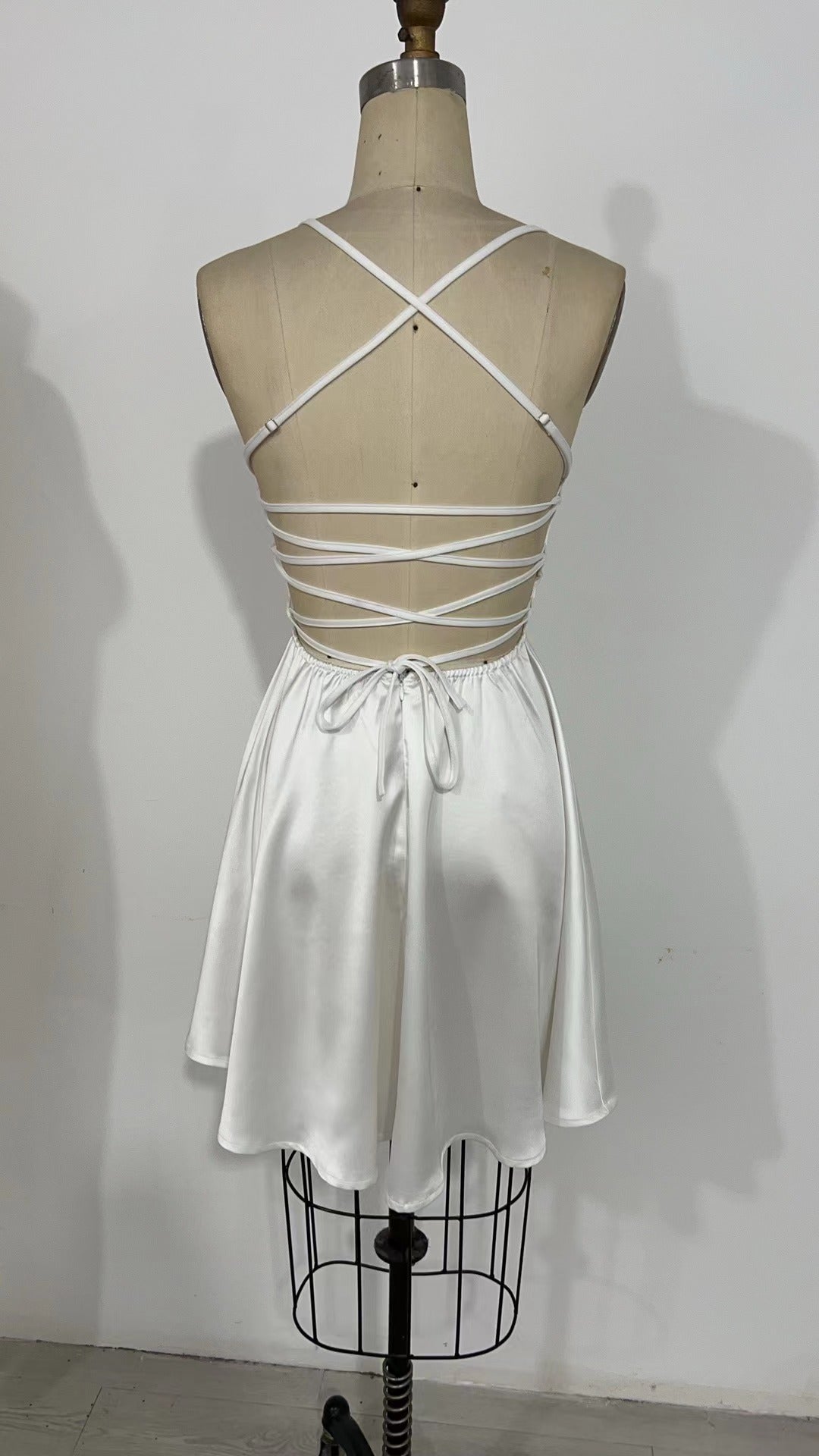 Sleeveless Suspenders Cocktail Dress