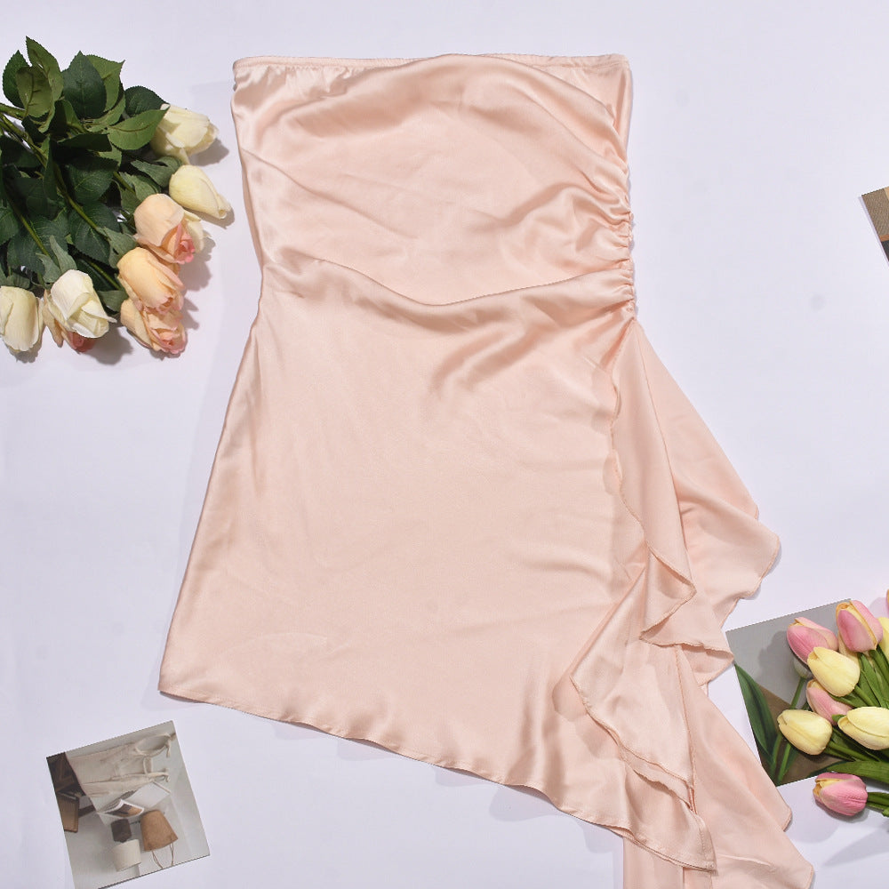 Chest Wrapped Backless Dress