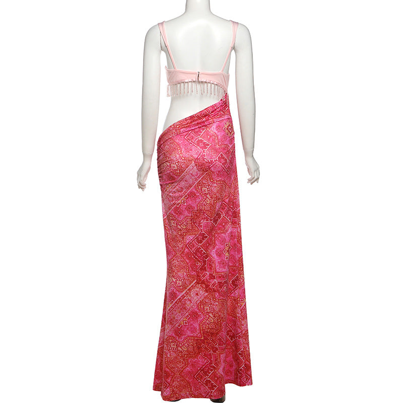 Sheath Tassel Cami Dress