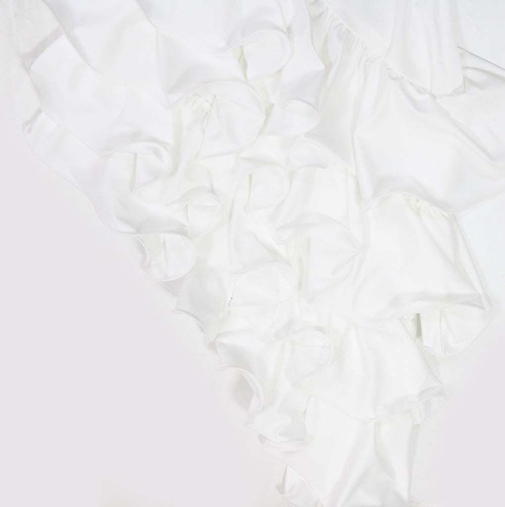 Asymmetric Ruffled Dress