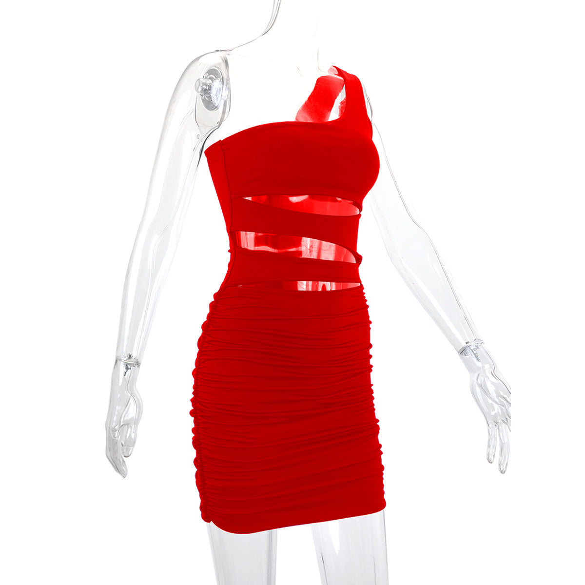 Hollow Out Cutout Pleated Dress