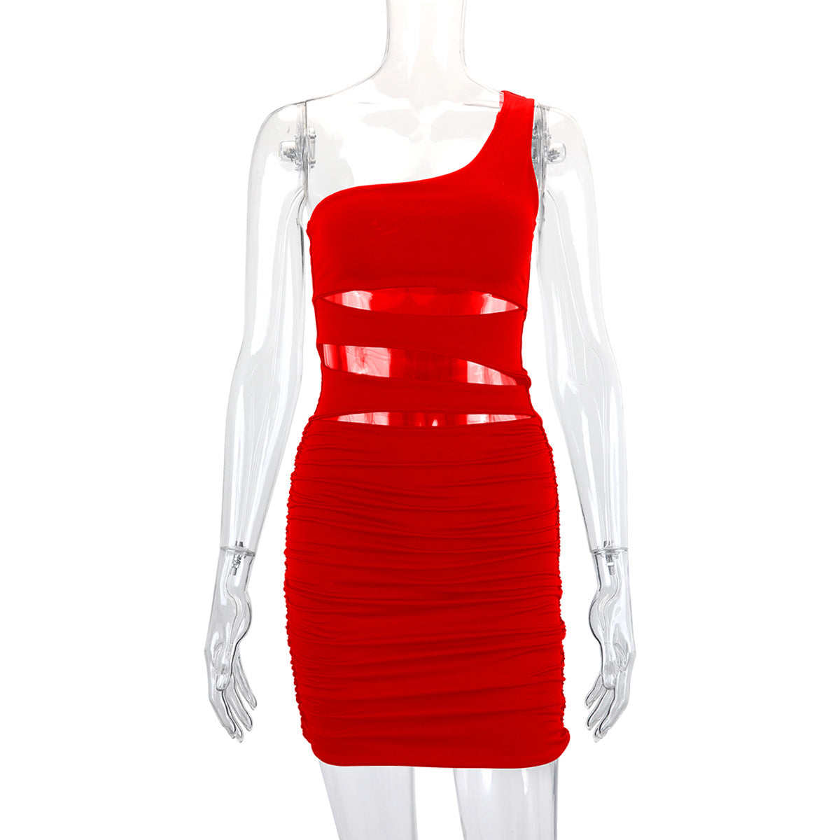 Hollow Out Cutout Pleated Dress