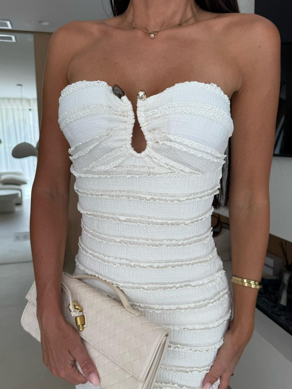 Slim Tube Top Package Hip Cocktail Dress