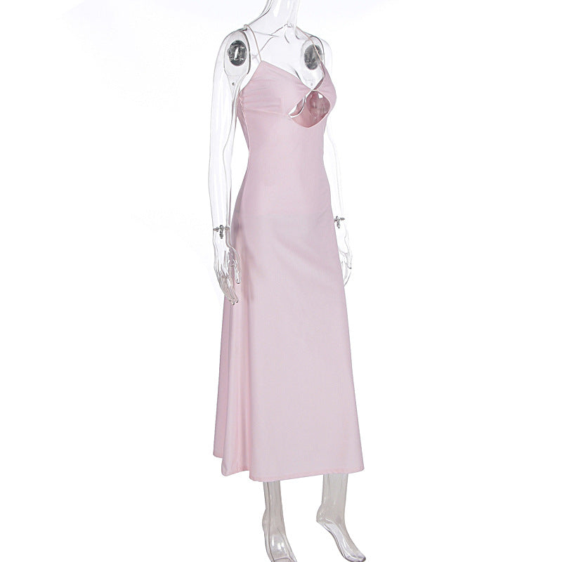 Wind Cutout Sling Backless Dress