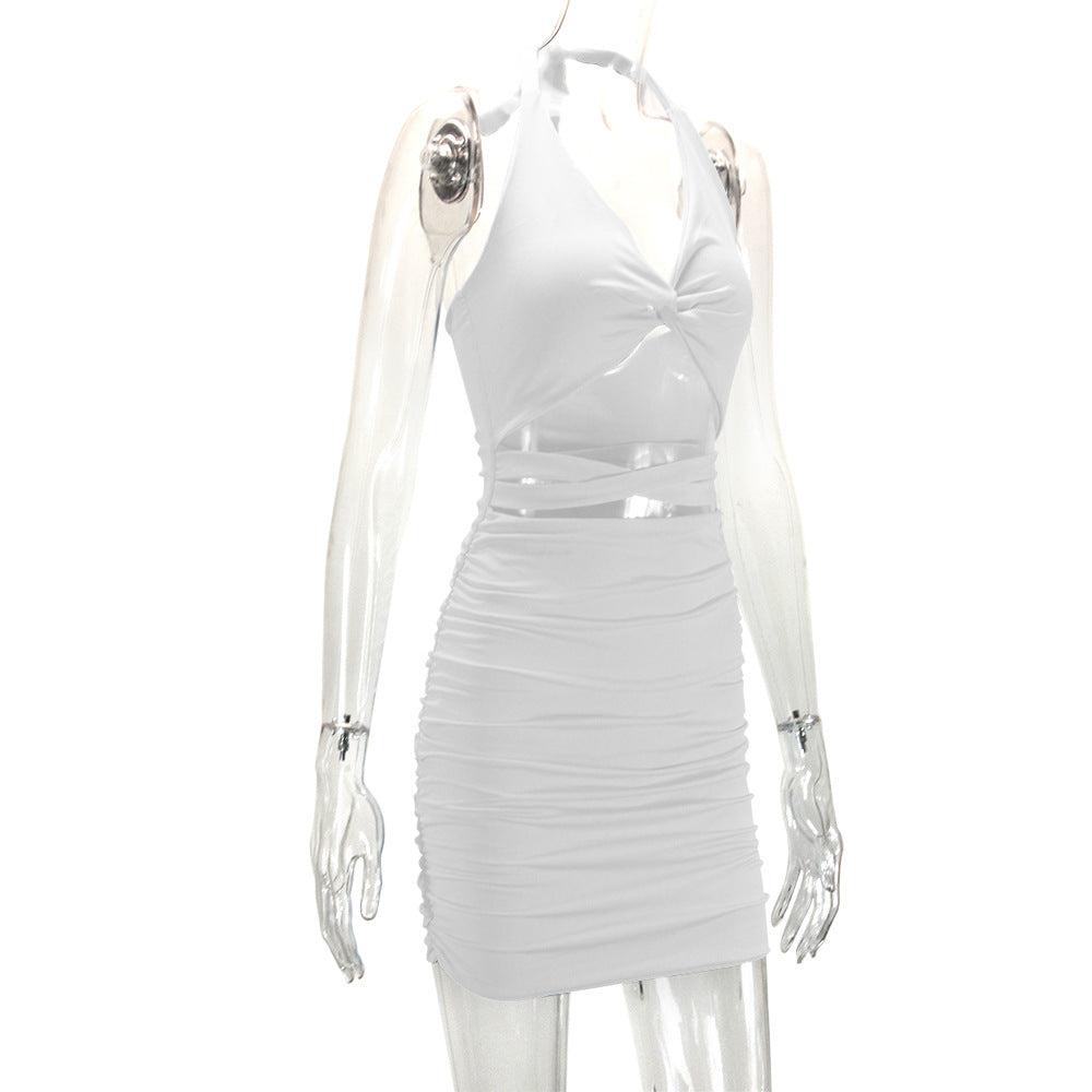 Halter Backless Slim Sheath Dress