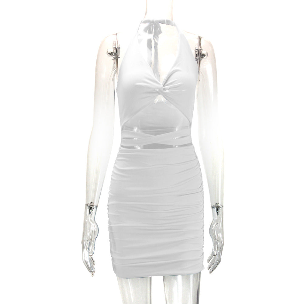 Halter Backless Slim Sheath Dress