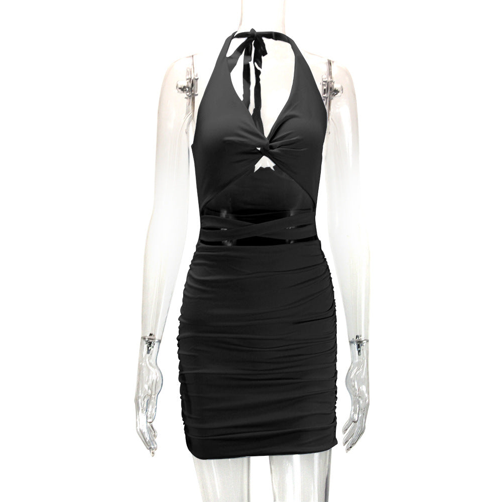 Halter Backless Slim Sheath Dress