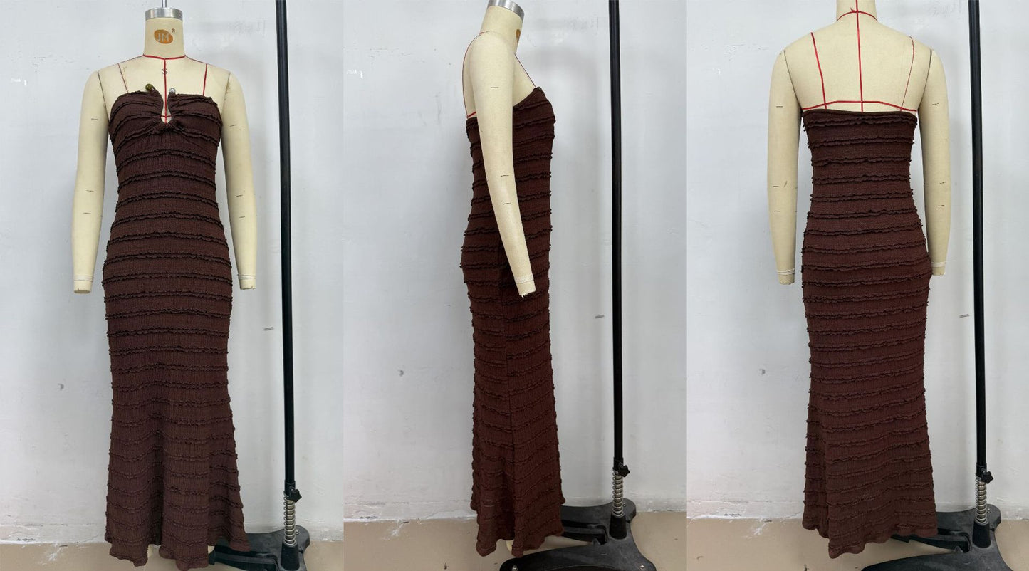 Slim Tube Top Package Hip Cocktail Dress