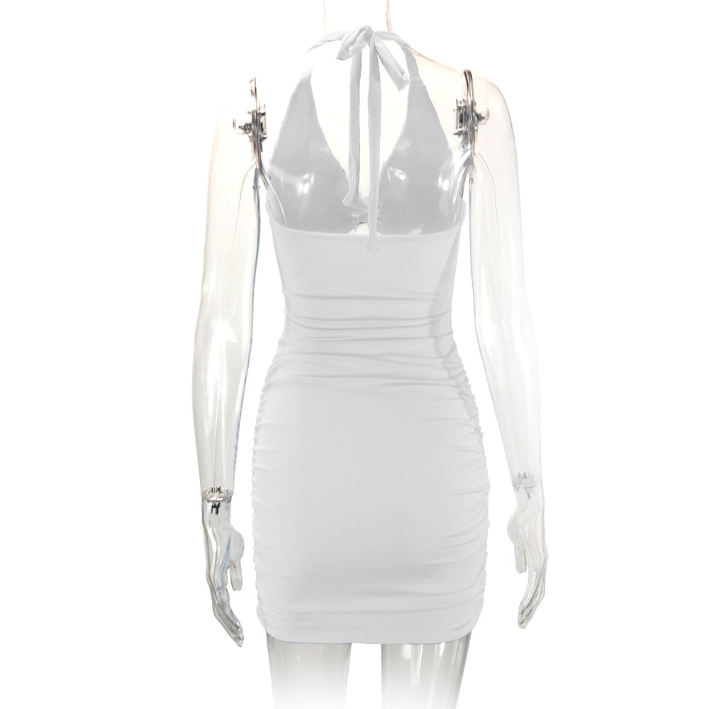 Halter Backless Slim Sheath Dress