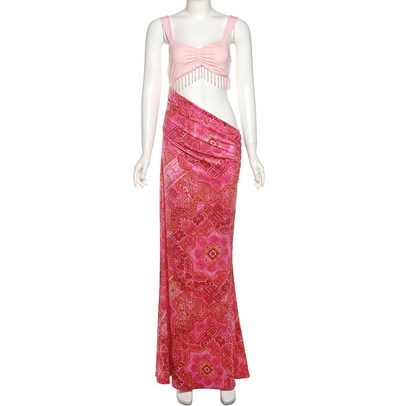 Sheath Tassel Cami Dress
