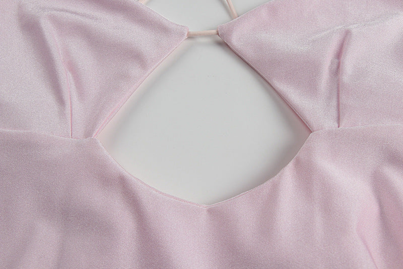 Wind Cutout Sling Backless Dress