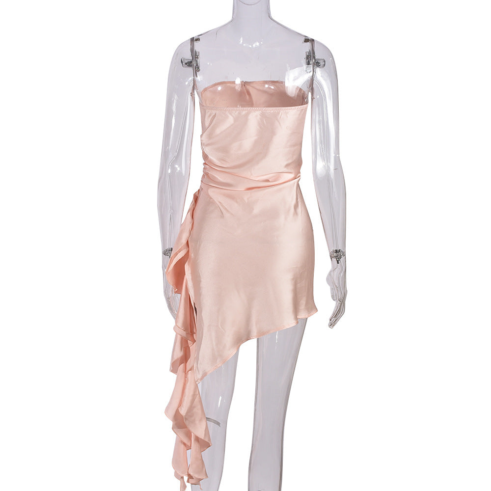 Chest Wrapped Backless Dress
