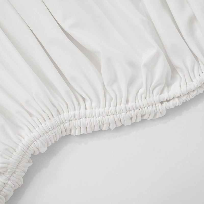 Sleeveless Drawstring Pleated Dress