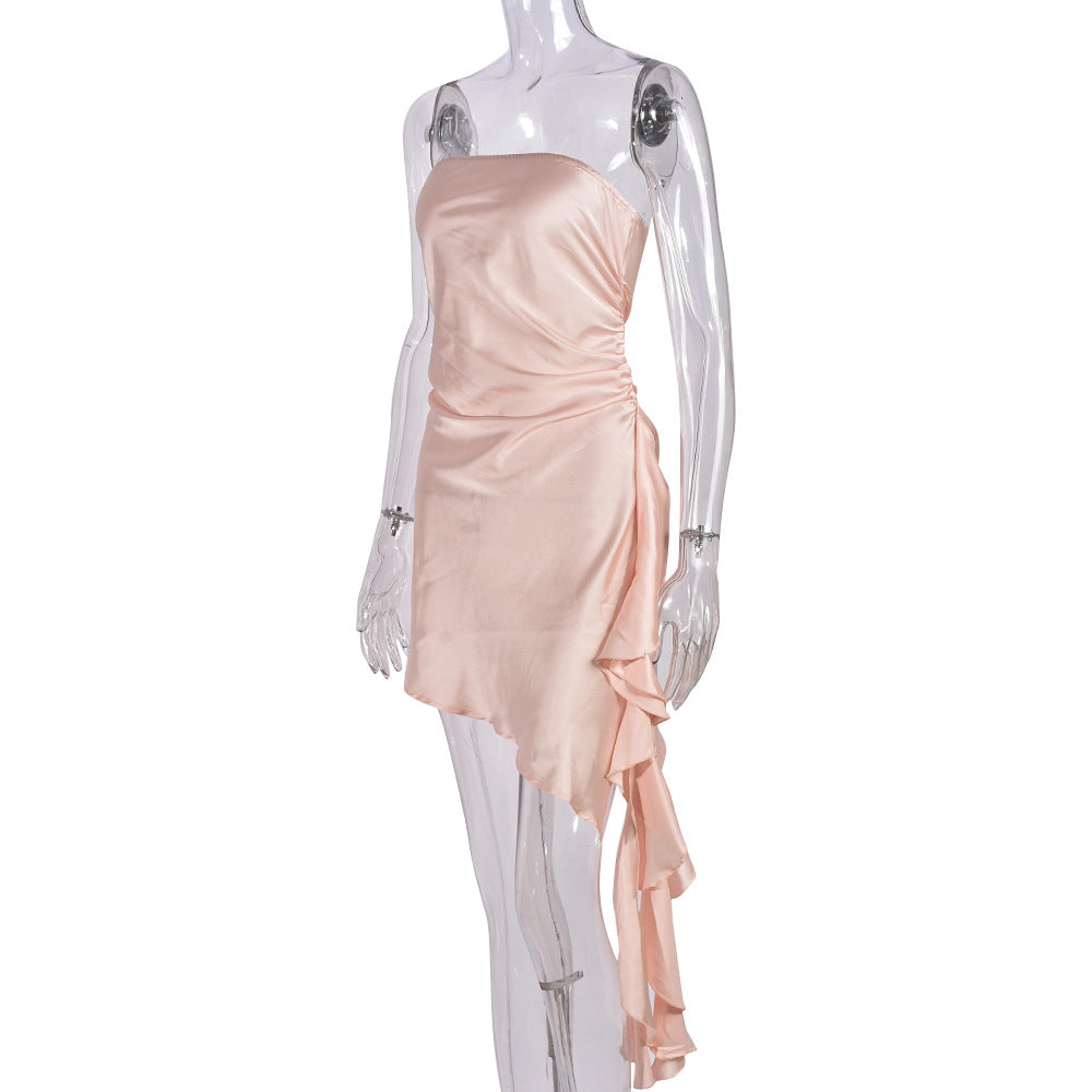 Chest Wrapped Backless Dress