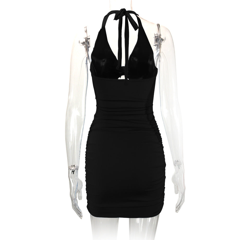 Halter Backless Slim Sheath Dress