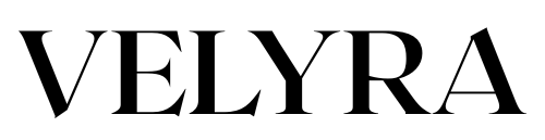 Black 'VELYRA' text on a white background