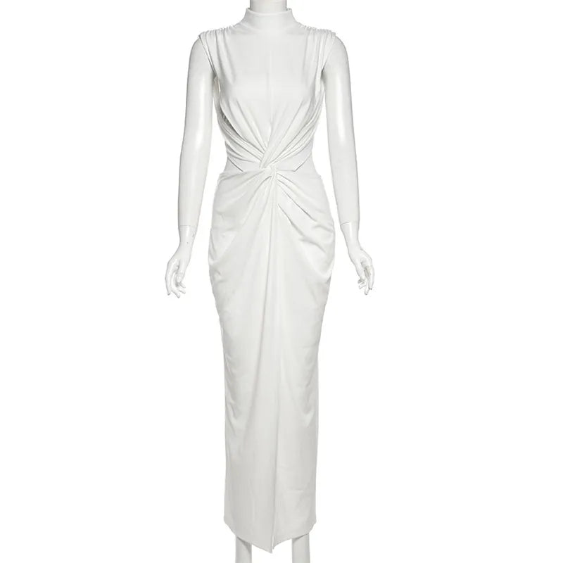 Women Irregular Hollow-Out Sleeveless Dress