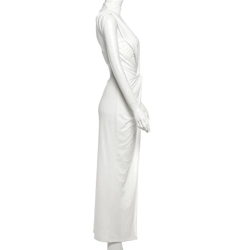 Women Irregular Hollow-Out Sleeveless Dress
